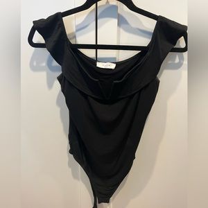 Black off the shoulder bodysuit size S